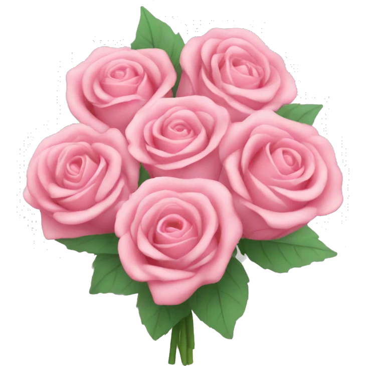 pink big rose bouquet  emoji