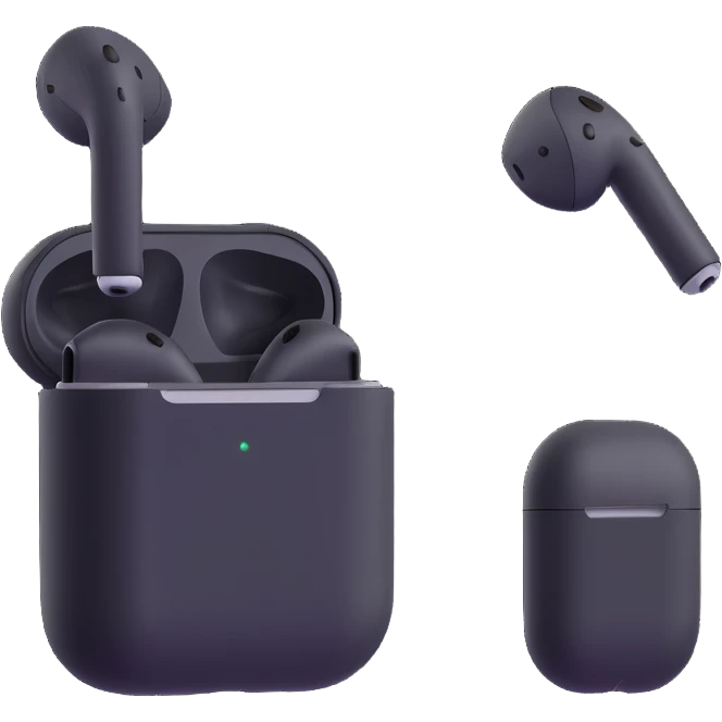 Apple AirPods wireless earbuds emoji