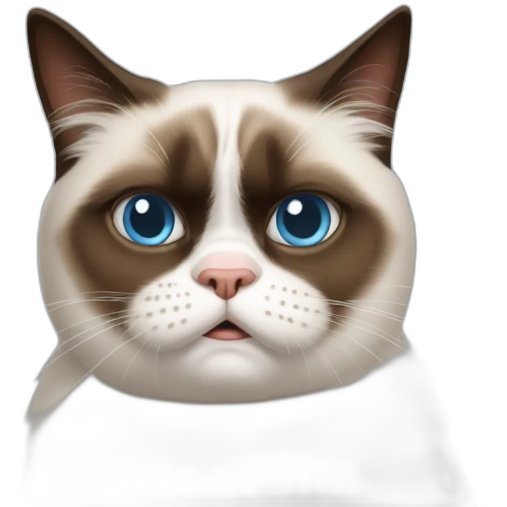 the real grumpy cat old blue eyes emoji