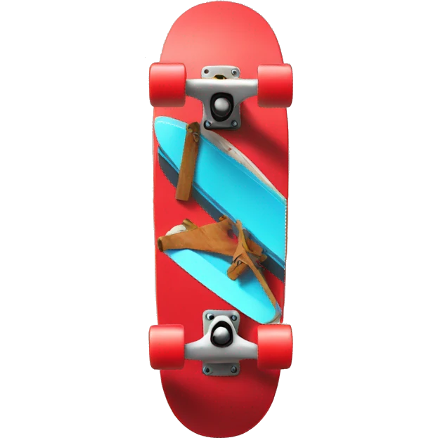 red skateboard emoji