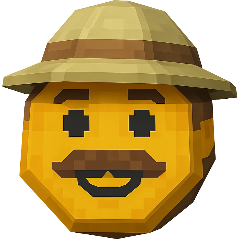 Create a realistic emoji character named Master Hunt. Hexagon shape, Helmet, The background should be transparent , for positive work culture. emoji