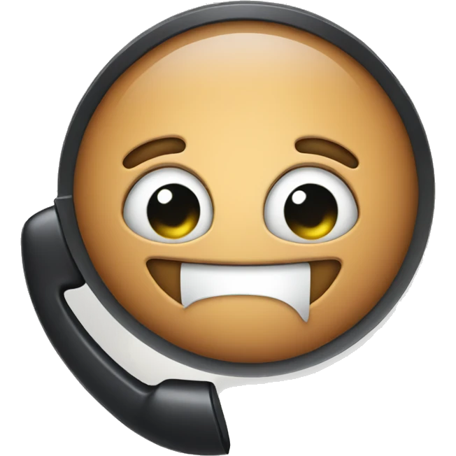 Butt on a phone dial emoji