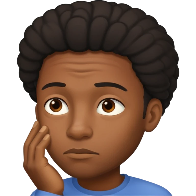 make him be like hes thinking and make him african so hes black  emoji