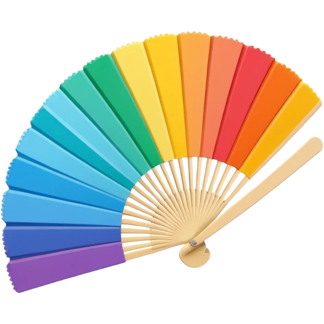 3D pantone colour fan emoji