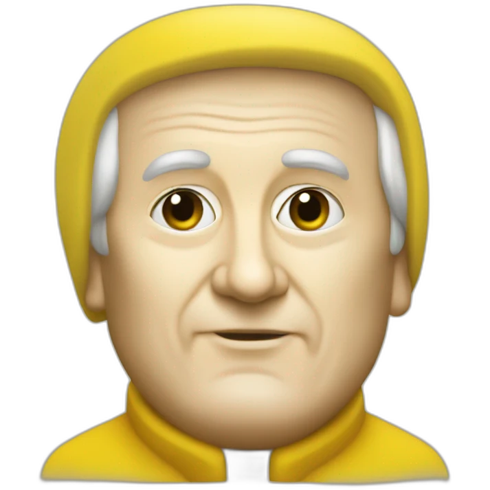 John Paul II as a yellow submarine emoji