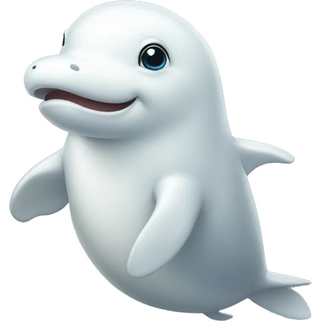 beluga whale hero emoji