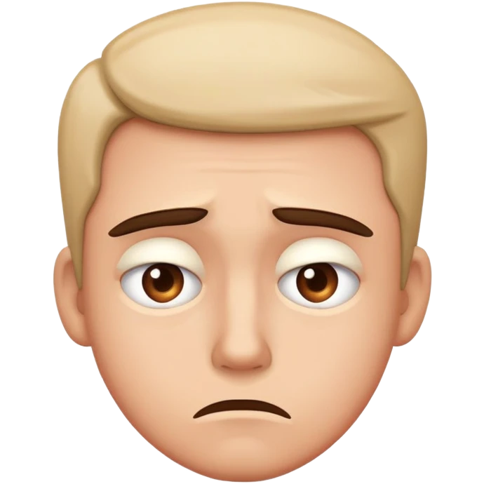 Disappointed sarcastic  emoji