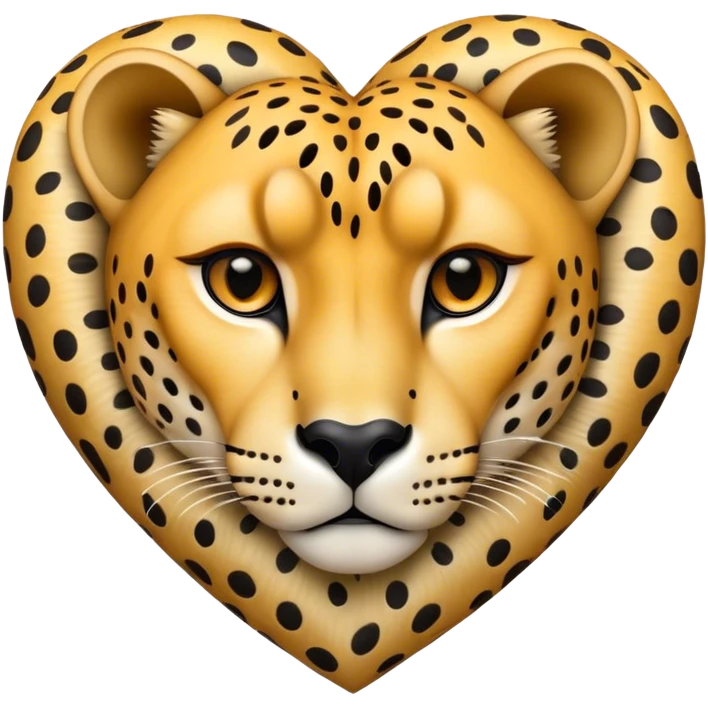 Cheetah heart emoji