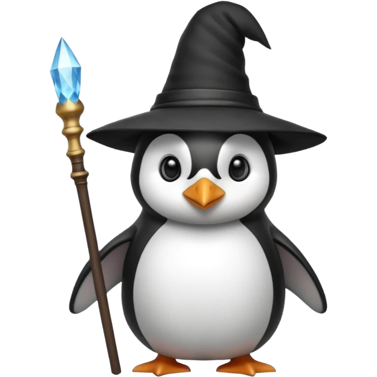 Penguin Wizard emoji