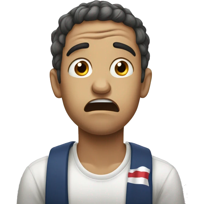 French anguish emoji