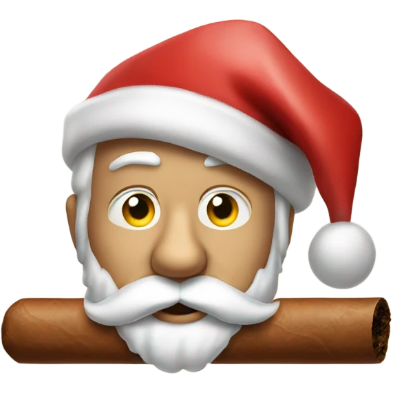 santa claus cigar emoji