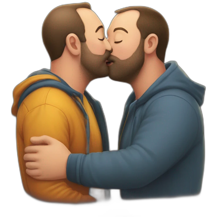 tom segura kissing bert kreischer emoji