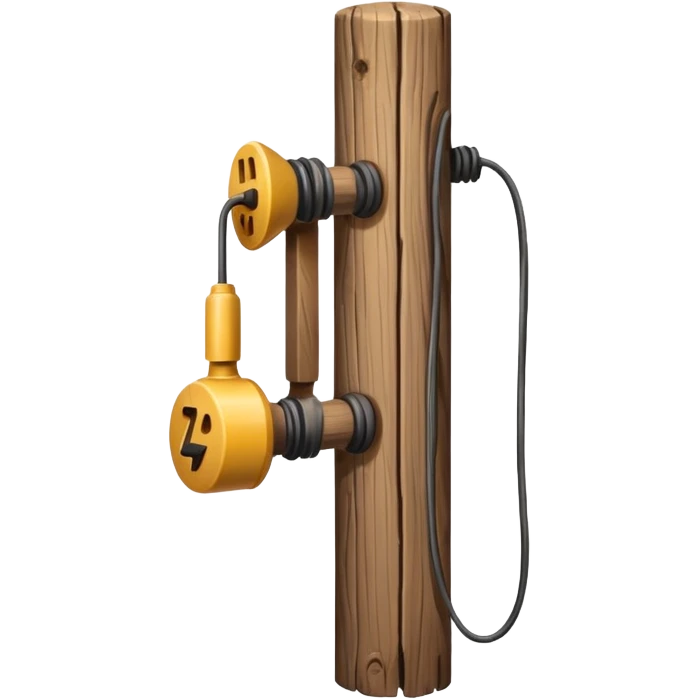 A telephone pole. emoji