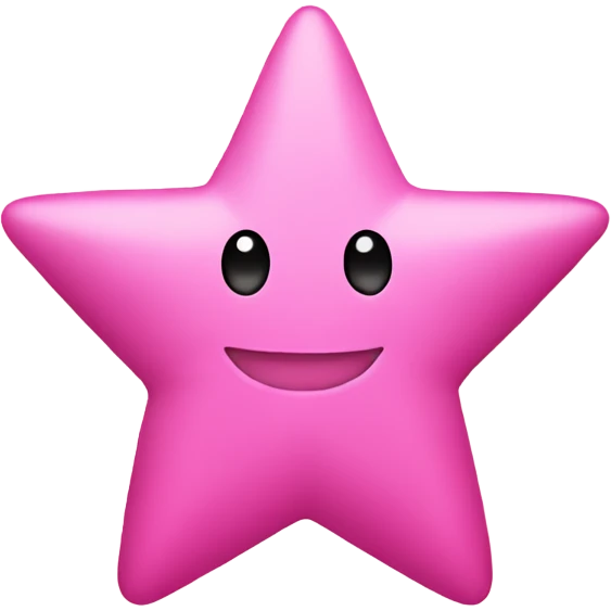 Pink star emoji