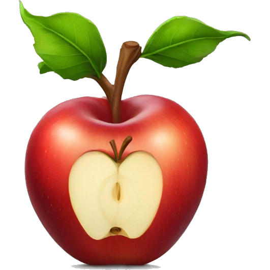 thorned red apple emoji