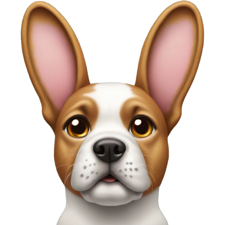 dog with bunny ears emoji
