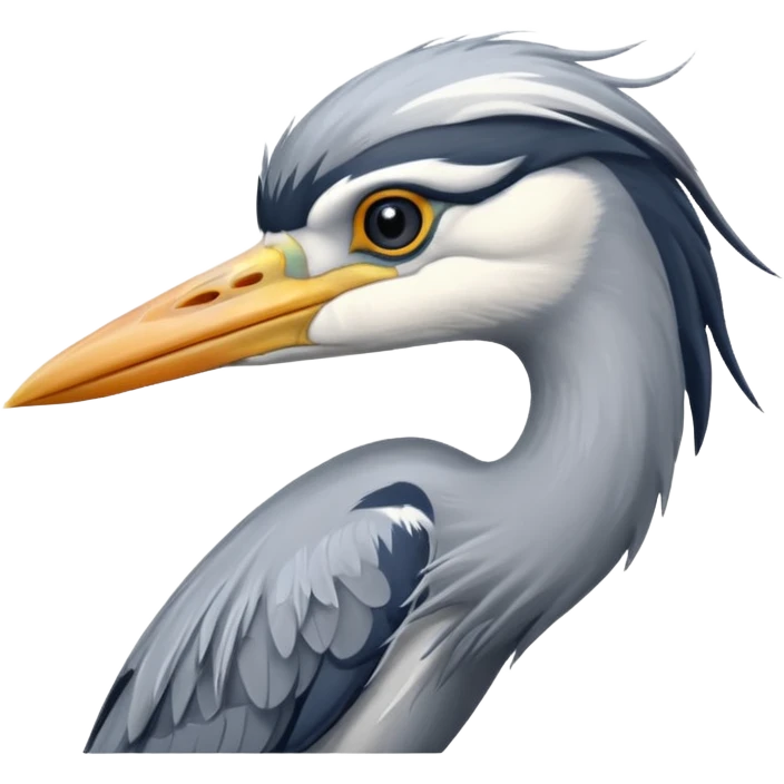 Grey Heron emoji