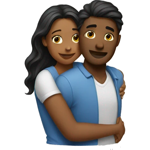 Couples hugging emoji