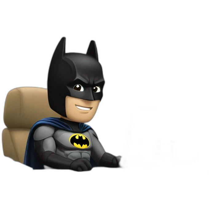 Batman in office emoji