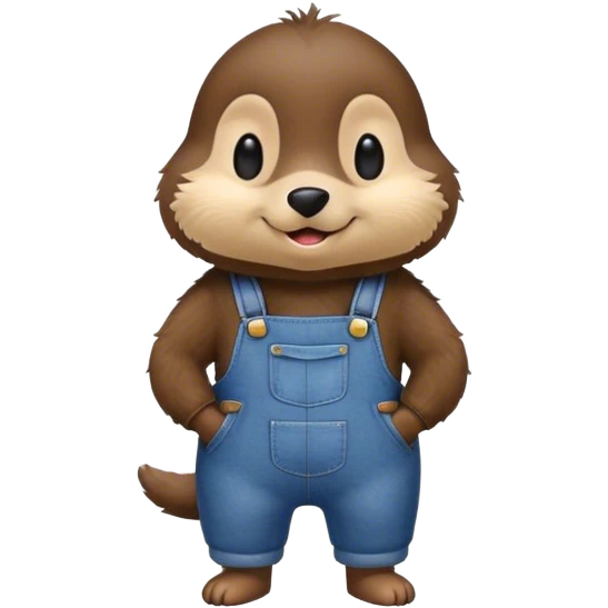 maulwurf mit latzhose emoji