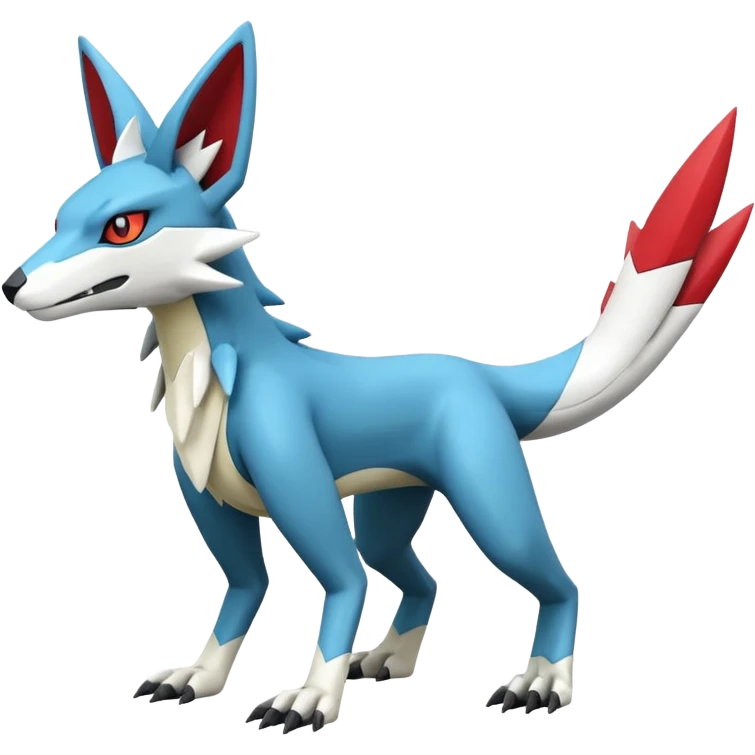 Heliolisk-Zeraora-Lombax-Sergal-Zangoose-Cyclizar-Genesect-Pokémon, full body emoji