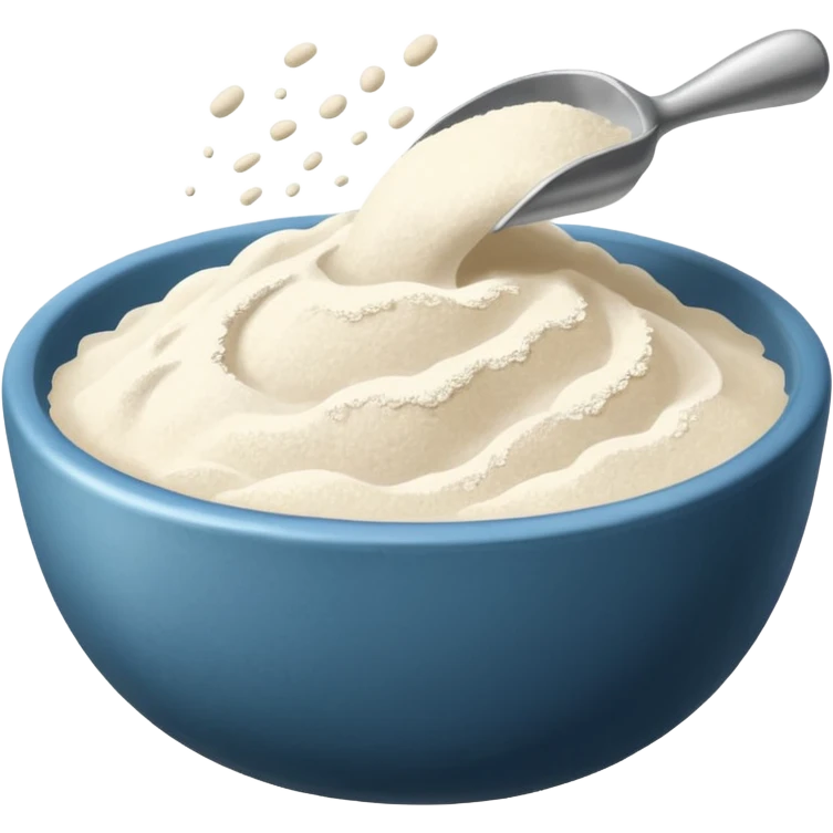 Flour on the bowl emoji