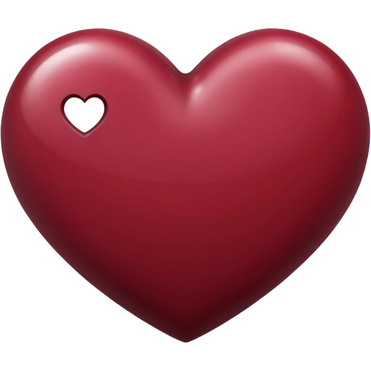Maroon heart emoji