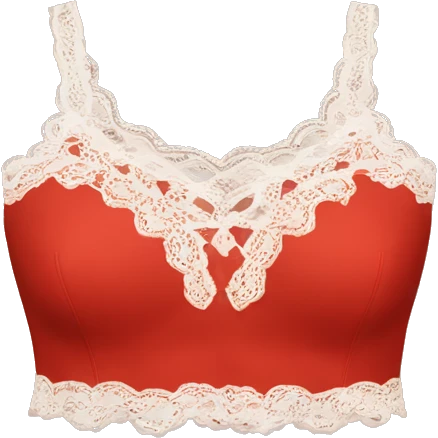 Red top with lace emoji