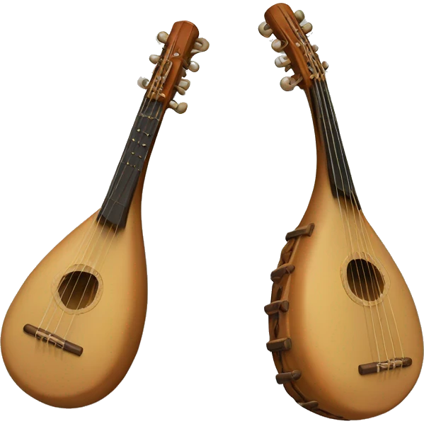 Turkish music instrument: bağlama emoji