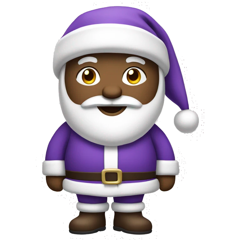 Purple white Santa Claus emoji