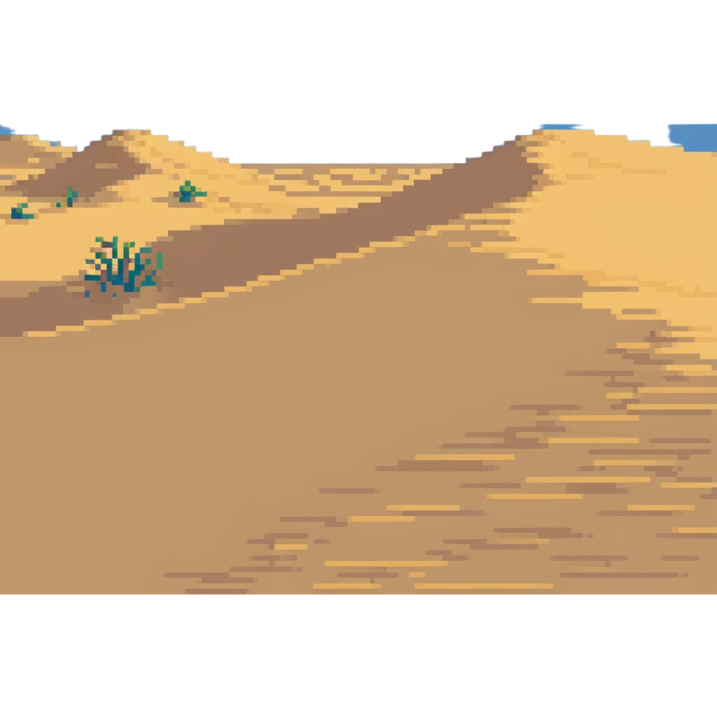 bright orange sand dunes with clear sky emoji