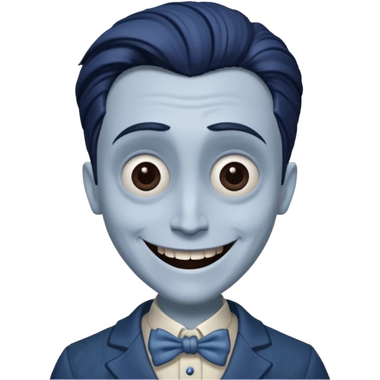 Victor Van Dort from Corpse Bride  head happy emoji