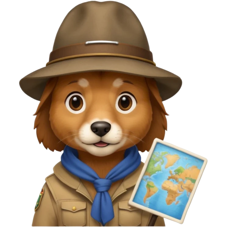 explorer dog emoji