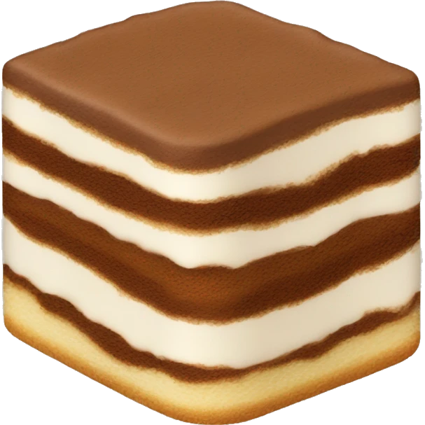 Tiramisu with lady finger layer emoji