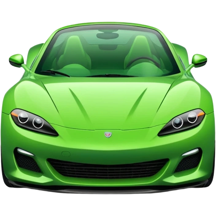 green sports car emoji