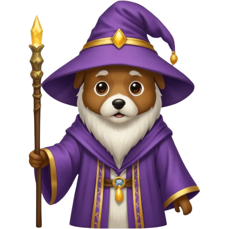 Dog wizard emoji