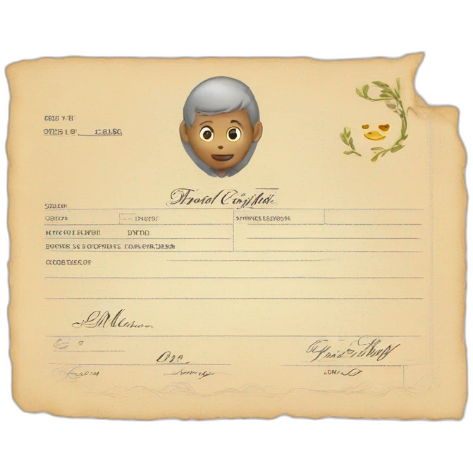 birth certificate emoji