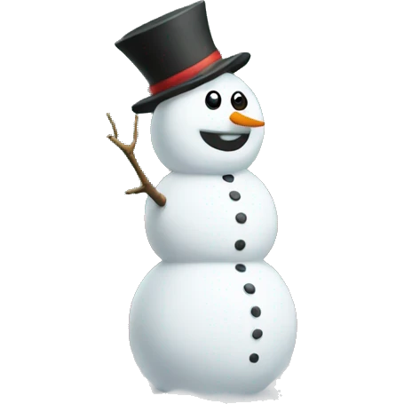 Snowman teaching in front of board  emoji