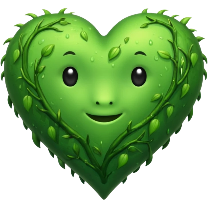 Swamp green heart emoji