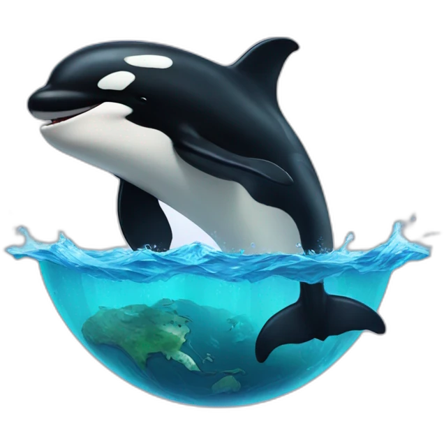 earth powered killer whale emoji