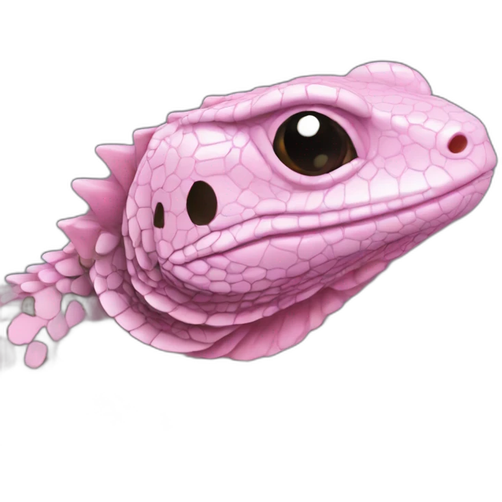 tegu lizard pink emoji