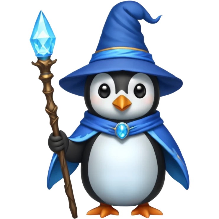 Penguin Wizard emoji
