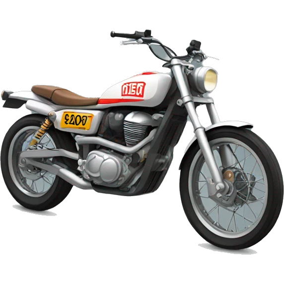 Flat tracker motorcycle emoji
