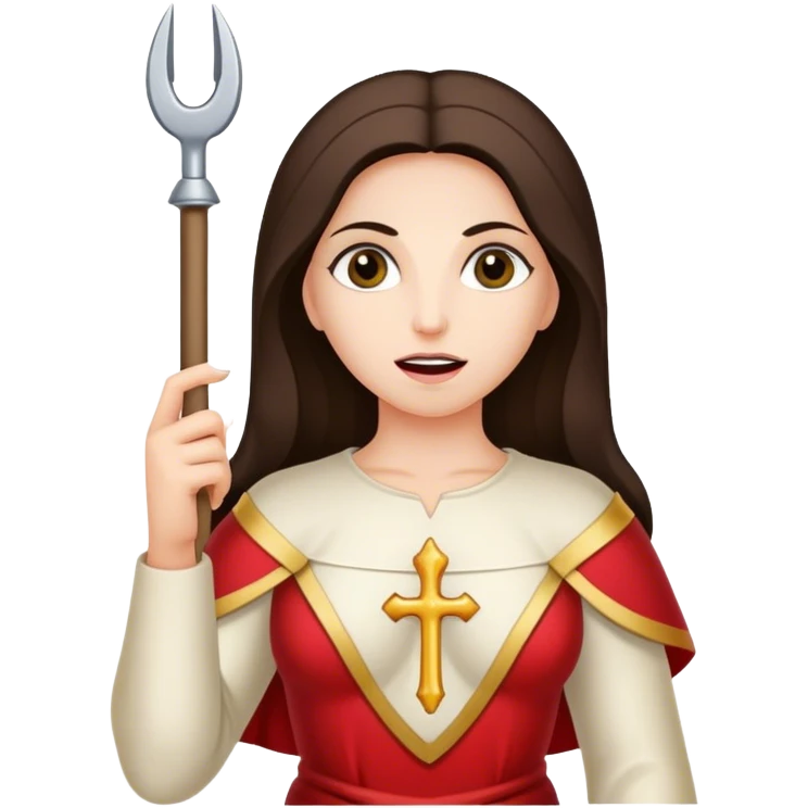 Saint Apollonia with pincers and tooth emoji