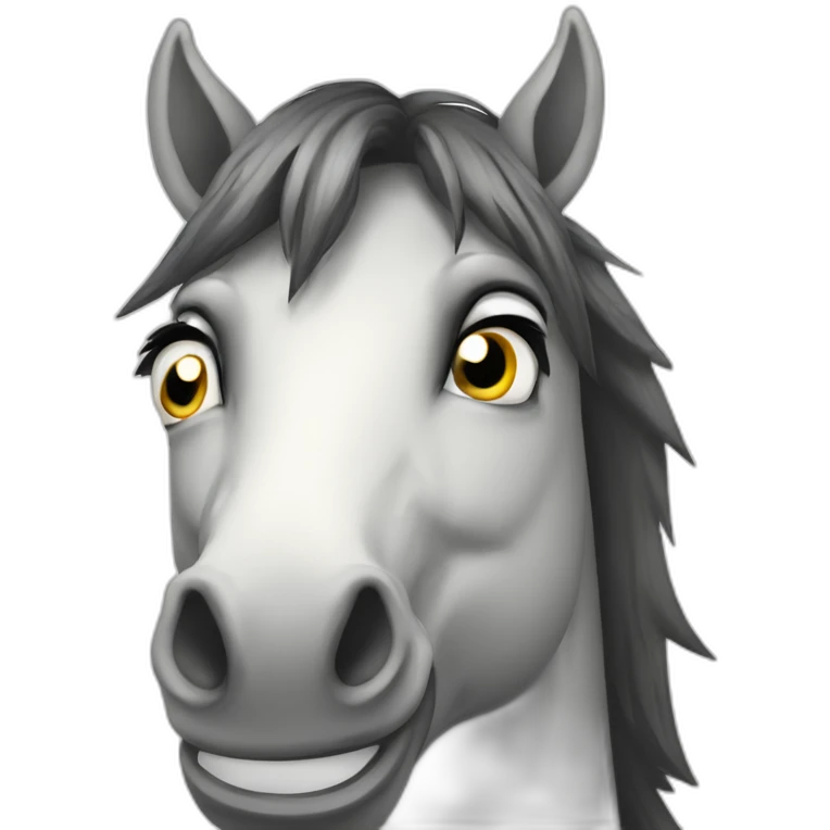 three-eyed-horse-scary-grin emoji