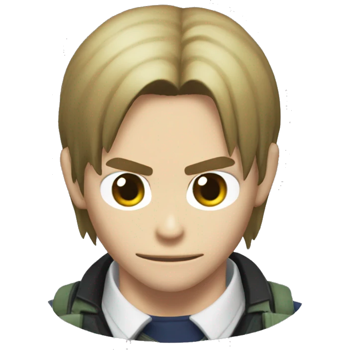 Leon Kennedy from resident evil emoji