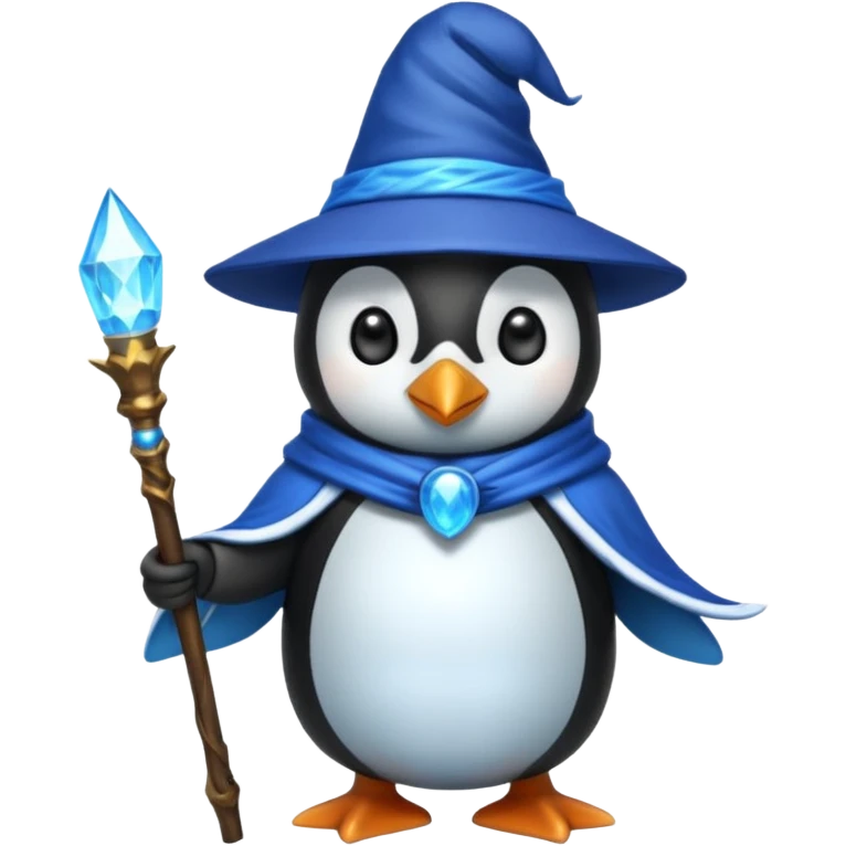 Penguin Wizard emoji