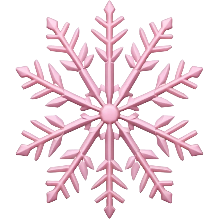 pastel pink snowflake  emoji