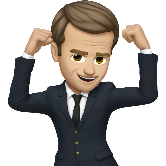 Macron qui dab emoji
