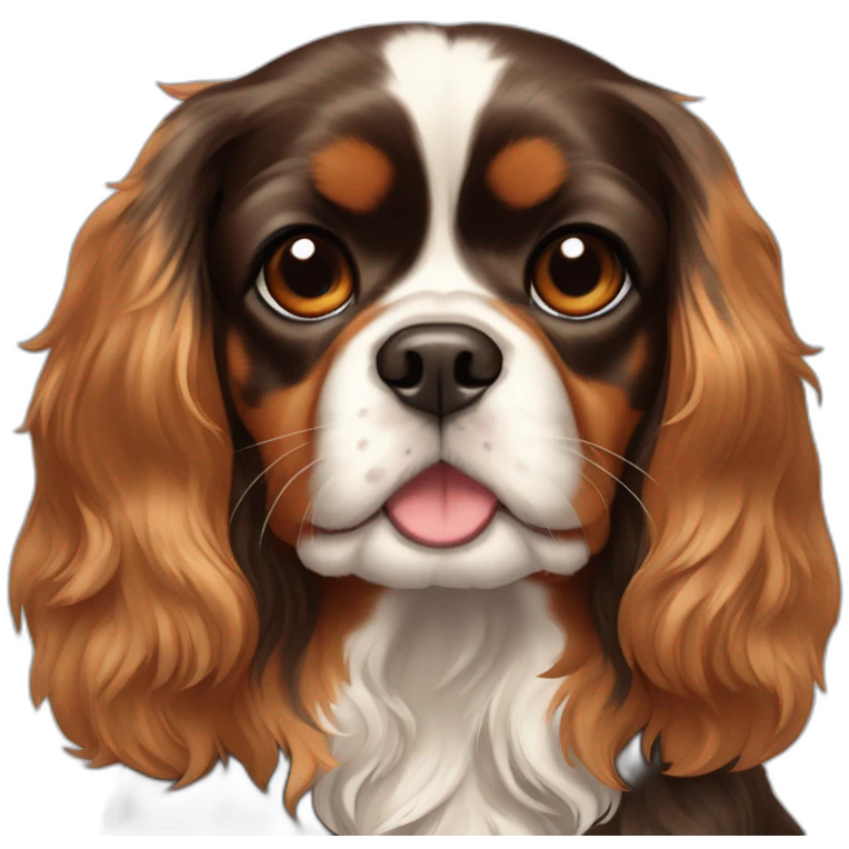 black and tan cavalier king Charles spaniel emoji